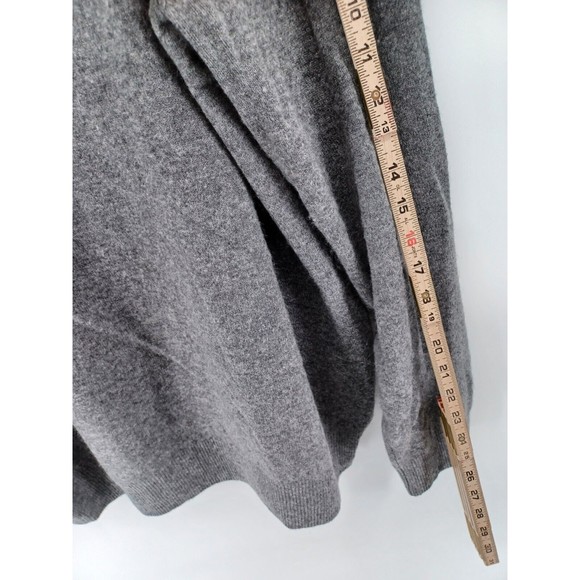 Ethan Pierce Men's Pullover Sweater Long Sleeve Gray XXL V-Neck 100% Cashmere. - Picture 4 of 6